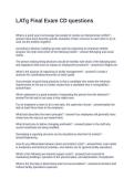 LATg Final Exam CD questions and answers 100&percnt; correct