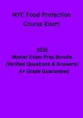NYC Food Protection Course Exam&colon; Complete Food Safety Certification Study Guide & Practice Questions &lpar;PDF&rpar;