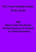 NYC Food Handlers Exam Study Guide&colon; Complete Food Safety Certification Prep & Practice Questions &lpar;PDF&rpar;