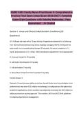  NURS 5433 Family Nurse Practitioner II&colon; Comprehensive Practice Final Exam Actual Exam 2026&sol;2027 &vert; Complete Exam-Style Questions with Detailed Rationales &vert; Pass Guaranteed &ndash; A&plus; Graded