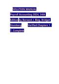 Solution Manual for Payroll Accounting 34th Edition &lpar;2024&rpar; by Bernard J&period; Bieg and Bridget Stomberg Complete Step-by-Step Solutions&comma; Chapter Exercises&comma; and Practice Answers for Accounting Students