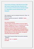 Union Pacific Air Brakes &vert;&vert; Most Recent Exam 2026&NewLine;2027 Actual Complete Real Exam Questions And &NewLine;Correct Answers &lpar;Verified Answers&rpar; Already Graded &NewLine;A&plus; &vert; Guaranteed  Success&excl;&excl; Newest Exam &vert; Just &NewLine;Released&excl;&excl;