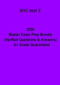 NYC Test 2&colon; Complete Exam Practice Questions & Study Guide &lpar;PDF&rpar;