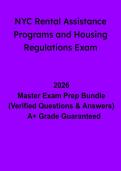 NYC Rental Assistance Programs & Housing Regulations Exam&colon; Complete Study Guide & Practice Questions &lpar;PDF&rpar;