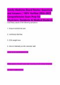 Family Medicine Board Review Questions and Answers &vert; 100&percnt; Verified 2026&ndash;2027 Comprehensive Exam Prep for Physicians&comma; Residents & Medical Students