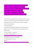  Family Medicine Board Review Exam&vert; Actual exam questions and 100&percnt; verified solutions&vert; Detailed Elaboration&vert; Comprehensive Exam Prep for Physicians&comma; Residents & Medical Students&vert; MOST RECENT 2026-2027