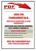 HESI RN FUNDAMENTALS  &NewLine;&lpar;NGN-STYLE QUESTIONS & CASE &OpenCurlyDoubleQuote;SCENARIOS&rdquo;&rpar;&NewLine;LATEST UPDATE &lpar;2026&sol;2027&rpar; QUESTIONS AND VERIFIED ANSWERS &vert; 100&percnt; CORRECT &vert; GRADED A&plus;