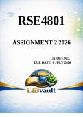 RSE4801 Assignment 2 - Due 6 July 2026