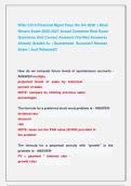 WGU C214 Financial Mgmt Pass the OA 2026 &vert;&vert; Most &NewLine;Recent Exam 2026-2027 Actual Complete Real Exam &NewLine;Questions And Correct Answers &lpar;Verified Answers&rpar; &NewLine;Already Graded A&plus; &vert; Guaranteed  Success&excl;&excl; Newest &NewLine;Exam &vert; Just Released&excl;&excl; 