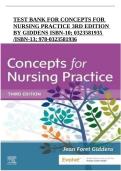 Concepts for Nursing Practice &lpar;3rd Edition&comma; Giddens&rpar; &ndash; Study Guide and Practice Questions