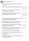 ARRT Spine Practice Exam &sol; Radiography Registry Review 2025 &sol; Positioning & Anatomy Prep