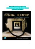 Criminal Behavior&colon; A Psychological Approach &lpar;12th Edition&comma; Curt R&period; Bartol&rpar; &ndash; Study Guide and Practice Questions