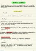 Psychology AQA A level Attachment brief notes 