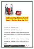 ACE Security Module 2 Expert Verified Exam Questions & Answers 2026 &lpar;350&plus; Questions&rpar; &vert; CFR Parts 1520&comma; 1540&comma; 1542&comma; 1544&comma; SIDA&comma; SSI&comma; CHRC&comma; STA & Airport Security Compliance &vert; Aviation Security Certification
