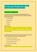 CLINICAL MEDICINE TEST BANK EXAM &vert; 2026 &NewLine;UPDATE WITH COMPLETE SOLUTIONS