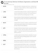 VT-115 Veterinary Technician Certification &sol; Organizations & Animal Welfare Laws 2025 &sol; Study Guide