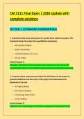 CM 3111 Final Exam &vert; 2026 Update with &NewLine;complete solutions&period; 