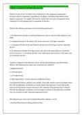 NUR-631 FINAL EXAM STUDY GUIDE WITH 200 PRACTICE EXAM QUESTIONS AND CORRECT VERIFIED ANSWERS&sol; &lpar;BRAND NEW&rpar;