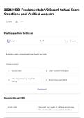 2026 HESI Fundamentals V2 Exam&vert; Actual Exam Questions and Verified Answers