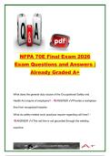 NFPA 70E EXAM COMPLETE PACKAGE DEAL