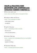 USAW L2 PRACTICE TEST&NewLine;QUESTIONS AND ANSWERS 2026&NewLine;UPDATED VERSION VERIFIED A&plus;