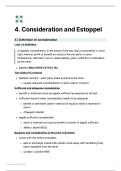 Contract Law - Consideration and Estoppel