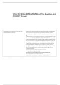 CNA1 NC SKILLS EXAM UPDATED ACTUAL Questions and &NewLine;CORRECT Answers