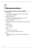 Contract Law - Misrepresentation