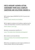 USCG AUXILIARY AUXWEA ACTUAL&NewLine;ASSESSMENT PAPER 2026 COMPLETE&NewLine;QUESTIONS AND SOLUTIONS GRADED A&plus;&NewLine;