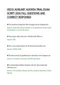 USCG AUXILIARY AUXWEA FINAL EXAM&NewLine;SCRIPT 2026 FULL QUESTIONS AND&NewLine;CORRECT RESPONSES&NewLine;