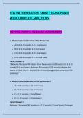 ECG INTERPRETATION EXAM &vert; 2026 UPDATE &NewLine;WITH COMPLETE SOLUTIONS&period;