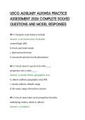 USCG AUXILIARY AUXWEA PRACTICE&NewLine;ASSESSMENT 2026 COMPLETE SOLVED&NewLine;QUESTIONS AND MODEL RESPONSES&NewLine;