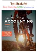 Test Bank for Survey of Accounting 3rd Edition by Paul D&period; Kimmel&comma; Jerry J&period; Weygandt and Jill E&period; Mitchell