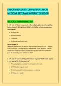 ENDOCRINOLOGY STUDY GUIDE CLINICAL &NewLine;MEDICINE TEST BANK COMPLETE EDITION