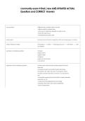 community exam 4 final &lpar; new stuff&rpar; UPDATED ACTUAL &NewLine;Questions and CORRECT  Answers 