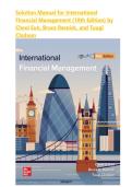 Solution Manual for International Financial Management &lpar;10th Edition&rpar; by Cheol Eun&comma; Bruce Resnick&comma; and Tuugi Chuluun&vert;&vert;Complete Guide A&plus;