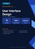  WGU C773 User Interface Design Task 1 Passed Submission Actual Exam 2026&sol;2027 &ndash; Complete Exam-Style Q&As &vert; 100&percnt; Certified Verified &ndash; Pass Guaranteed &ndash; A&plus; Graded