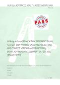 NUR 631 ADVANCED HEALTH ASSESSMENT EXAM LATEST 2025 WITH 100 EXAM PREP QUESTIONS AND CORRECT VERIFIED ANSWERS&sol; NUR631 EXAM ADV HEALTH ASSESSMENT LATEST 2025 &lpar;BRAND NEW&excl;