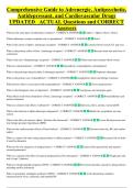 Comprehensive Guide to Adrenergic&comma; Antipsychotic&comma; &NewLine;Antidepressant&comma; and Cardiovascular Drugs &NewLine;UPDATED   ACTUAL Questions and CORRECT  &NewLine;Answers 
