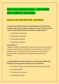 INFECTIOUS DISEASES EXAM &vert; 2026 UPDATE &NewLine;WITH COMPLETE SOLUTIONS&period;