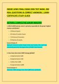 INSIDE LVMH FINAL EXAM 2026 TEST BANK&colon; 200 &NewLine;REAL QUESTIONS & CORRECT ANSWERS &vert; LVMH &NewLine;CERTIFICATE STUDY GUIDE