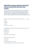 ARMRIT MRI Technologist Certification EXAM LATEST 2026-2027 240 QUESTIONS AND 100&percnt; Verified ANSWERS