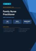 AANP Family Nurse Practitioner Certification Exam Actual Exam 2026&sol;2027 &ndash; Complete Exam-Style Questions & Answers &vert; 100&percnt; Certified Verified &ndash; Pass Guaranteed &ndash; A&plus; Graded
