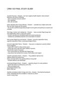 CRIM 103 FINAL STUDY GUIDE