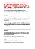 ATI FUNDAMENTALS CMS PROCTORED EXAM 2026 STUDY GUIDE &vert; PRACTICE QUESTIONS WITH DETAILED ANSWERS & RATIONALES &vert; COMPREHENSIVE NURSING REVIEW RESOURCE
