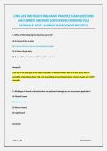 UTAH LIFE AND HEALTH INSURANCE PRACTICE EXAM QUESTIONS AND CORRECT ANSWERS &lpar;100&percnt; VERIFIED ANSWERS&rpar; PLUS RATIONALES 2026 &vert; ALREADY PASSED &lpar;MOST RECENT&excl;&excl;&excl;&rpar;