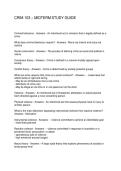 CRIM 103 &ndash; MIDTERM STUDY GUIDE