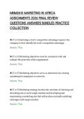 MNM2615 MARKETING IN AFRICA&NewLine;ASSIGNMENTS 2026 FINAL REVIEW&NewLine;QUESTIONS ANSWERS BUNDLED PRACTICE&NewLine;COLLECTION