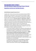 NUR 209 Medical Surgical Nursing II Exam 2 Actual Questions And Correct Verified Answers