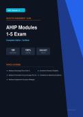 AHIP Modules 1-5 Exam Complete Questions & Answers Verified Actual Exam 2026&sol;2027 &ndash; Complete Exam-Style Q&As &vert; 100&percnt; Certified Verified &ndash; Pass Guaranteed &ndash; A&plus; Graded